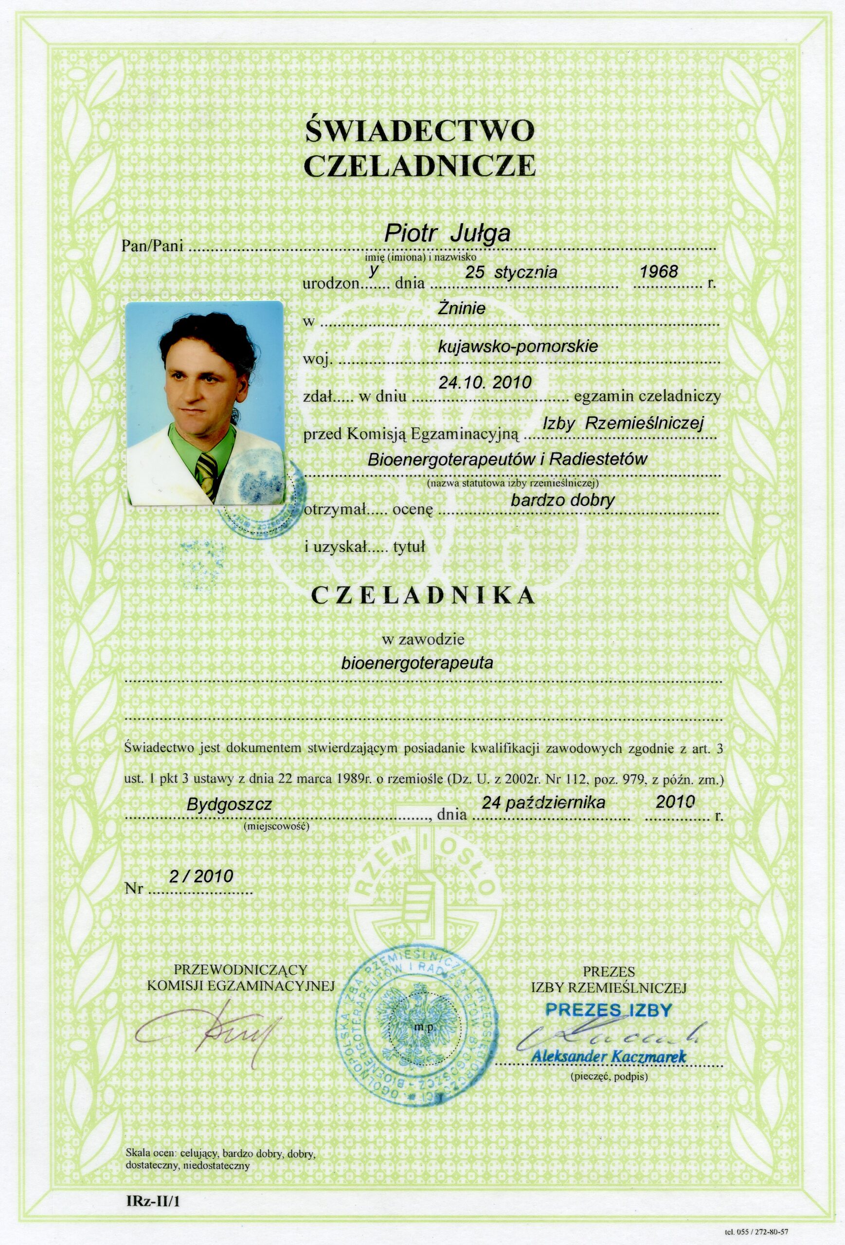 Certyfikat 2