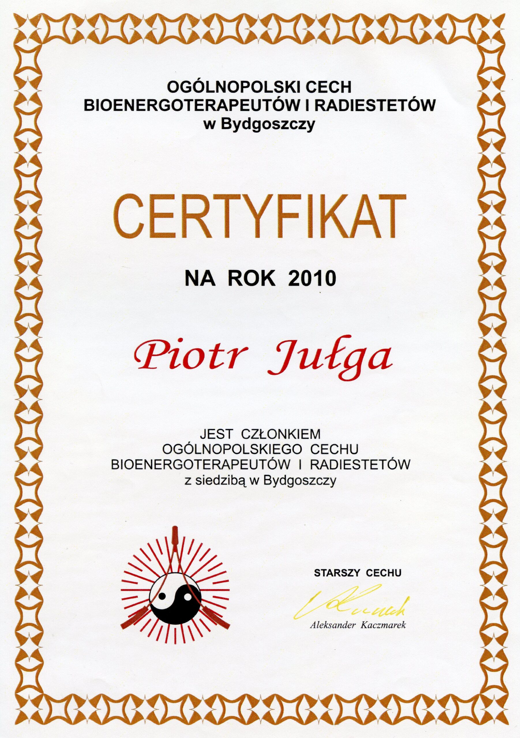 Certyfikat 3